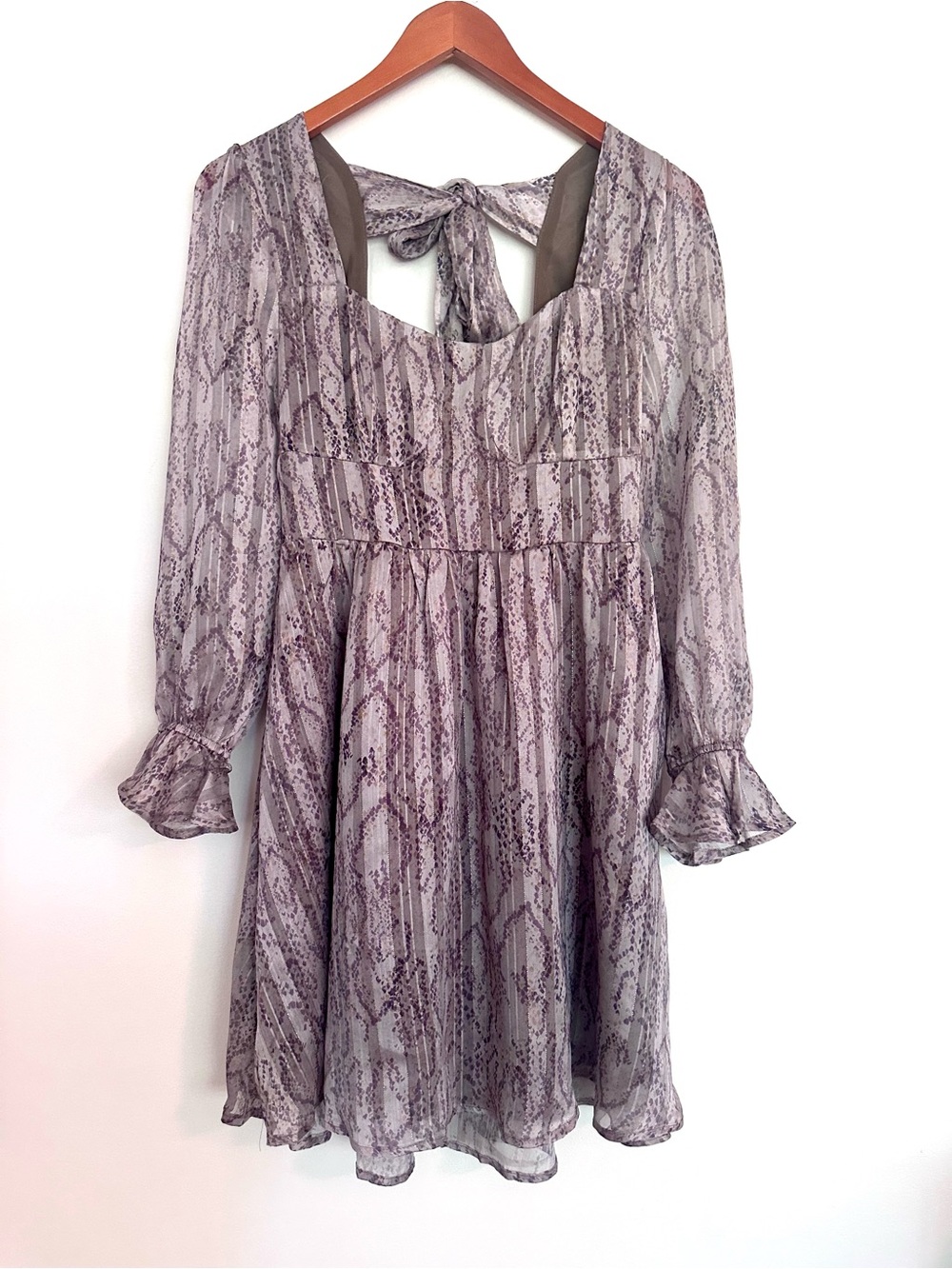 Meet Me in Santorini Snakeskin Print Dress Size Small
